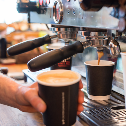 12oz Black Double Wall Takeaway Cups - 1 Carton