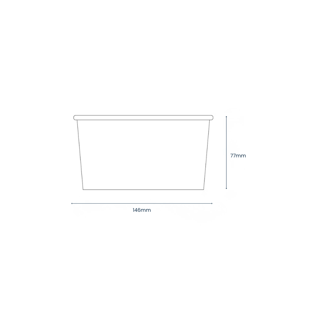 1000ml Kraft Paper Bowls - 1 Carton