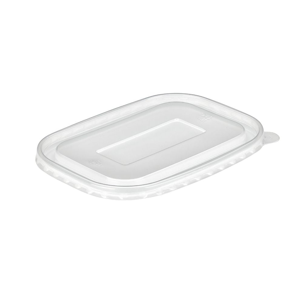 Clear PP Lids For Kraft Paper Rectangular Containers - 1 Carton