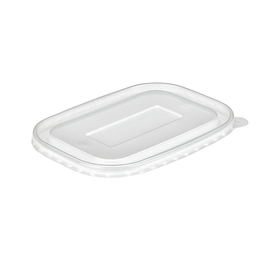 Clear PP Lids For Kraft Paper Rectangular Containers - 1 Carton