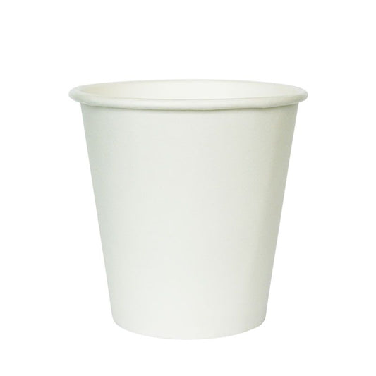 White Single Wall Takeaway Cups - 1 Carton