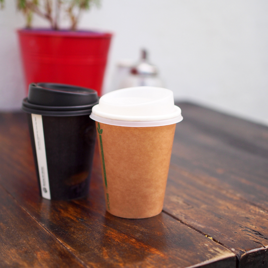 12oz Kraft Single Wall Takeaway Cups - 1 Carton