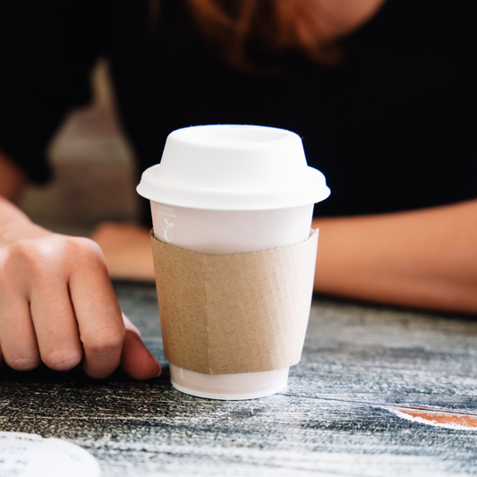 8oz Kraft Hot Cup Sleeves - 1 Carton
