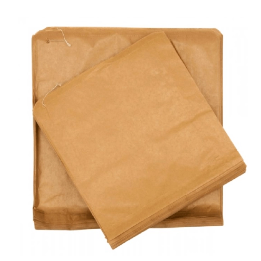 10x10" Yellow Kraft Bags - 1 Carton