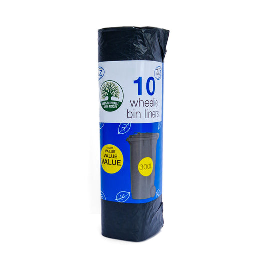 Bin Liners Black - Wheelie Bin 300L