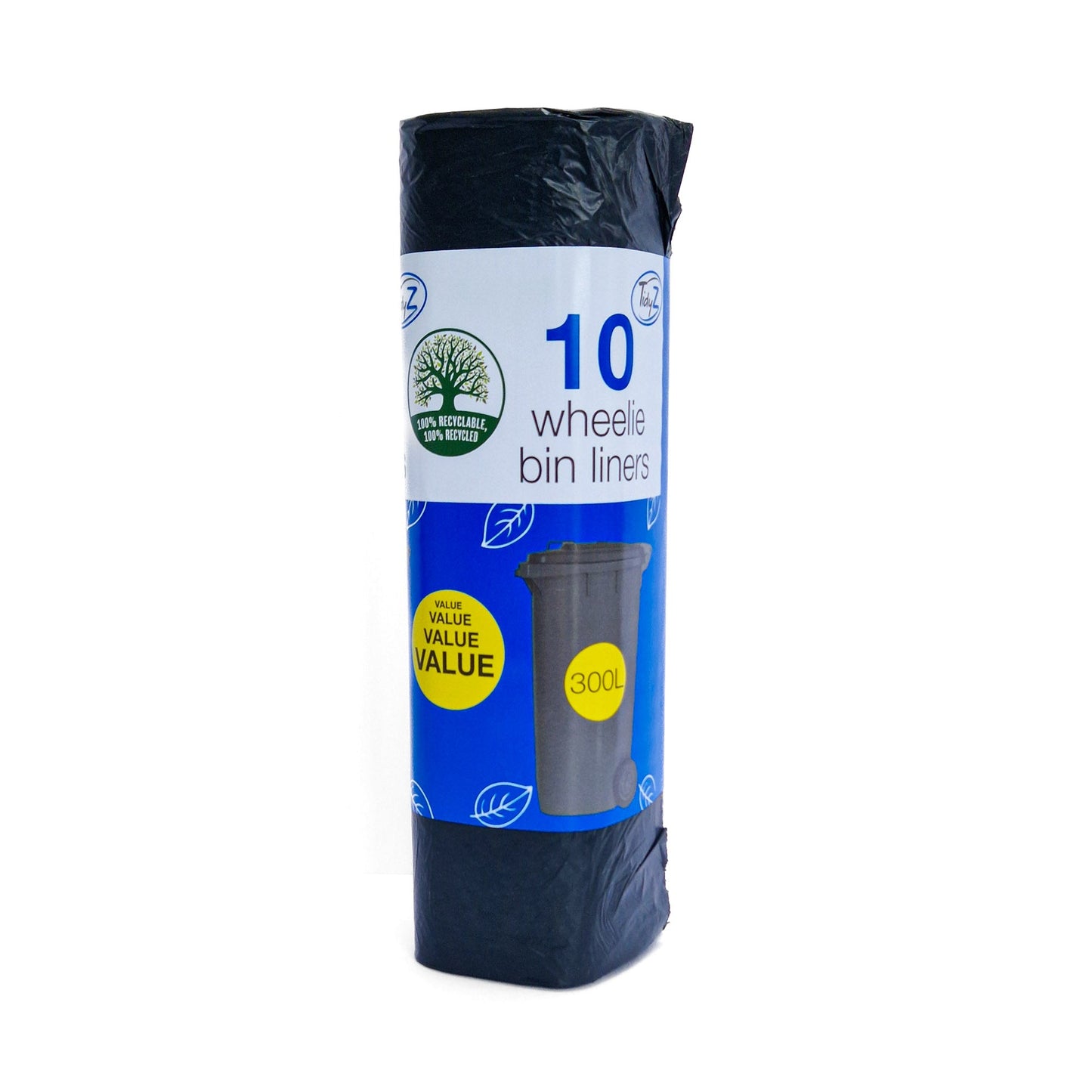 Bin Liners Black Wheelie Bin 300L - Bulk 50 Bags