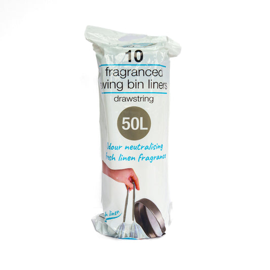 Fragranced Bin Liners White - Premium 50L