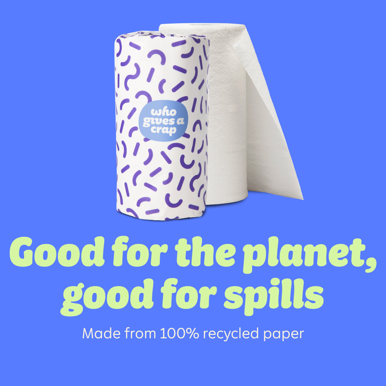 Who Gives A Crap Eco Kitchen Roll 2 Ply - Single Roll