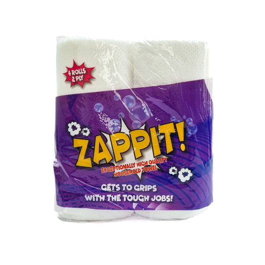 Zappit Kitchen Towel Roll - 4 Pack