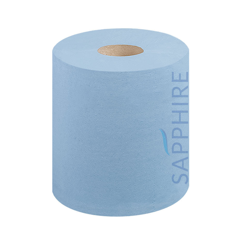 Blue Centrefeed Roll Flat (18.5cm x 150m) - Single