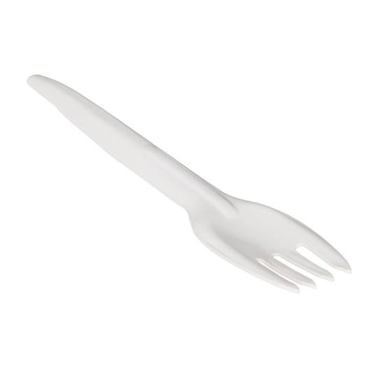 White Premium Paper Forks - 1 Carton