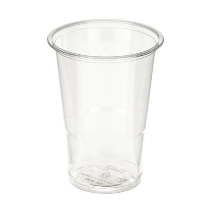 10oz Half Pint to Brim Clear RPET Cups - 1 Carton