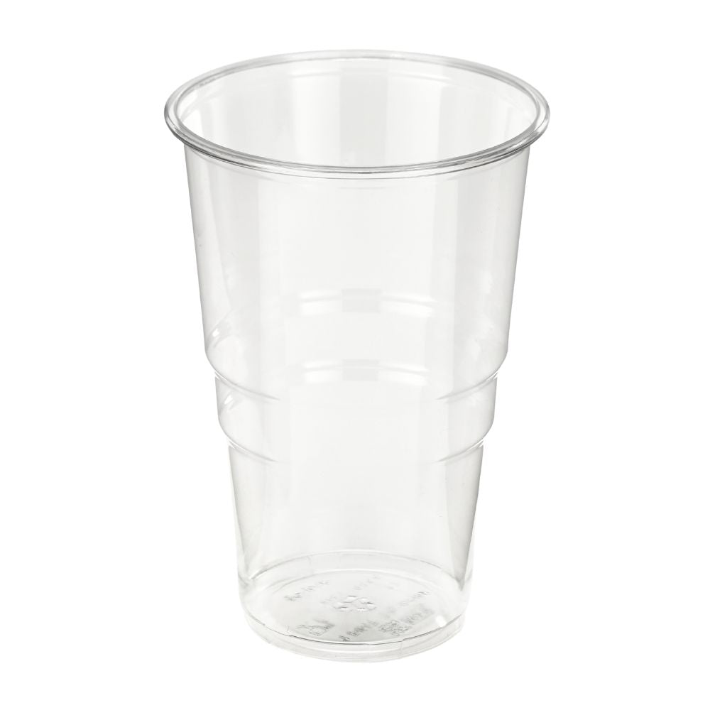 20oz Pint to Brim Clear RPET Cups - 1 Carton